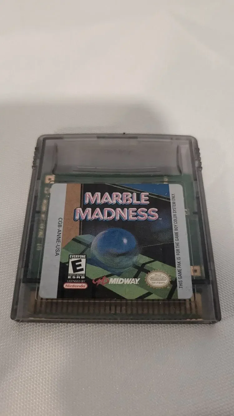 Marble Madness (Nintendo Game Boy Color, 1999) GBC Authentic Cart Tested & Works